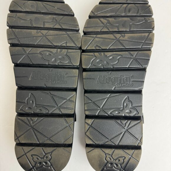 Alegria Black Sandals Silver Metal Detail Size EU 40 - Picture 12 of 15
